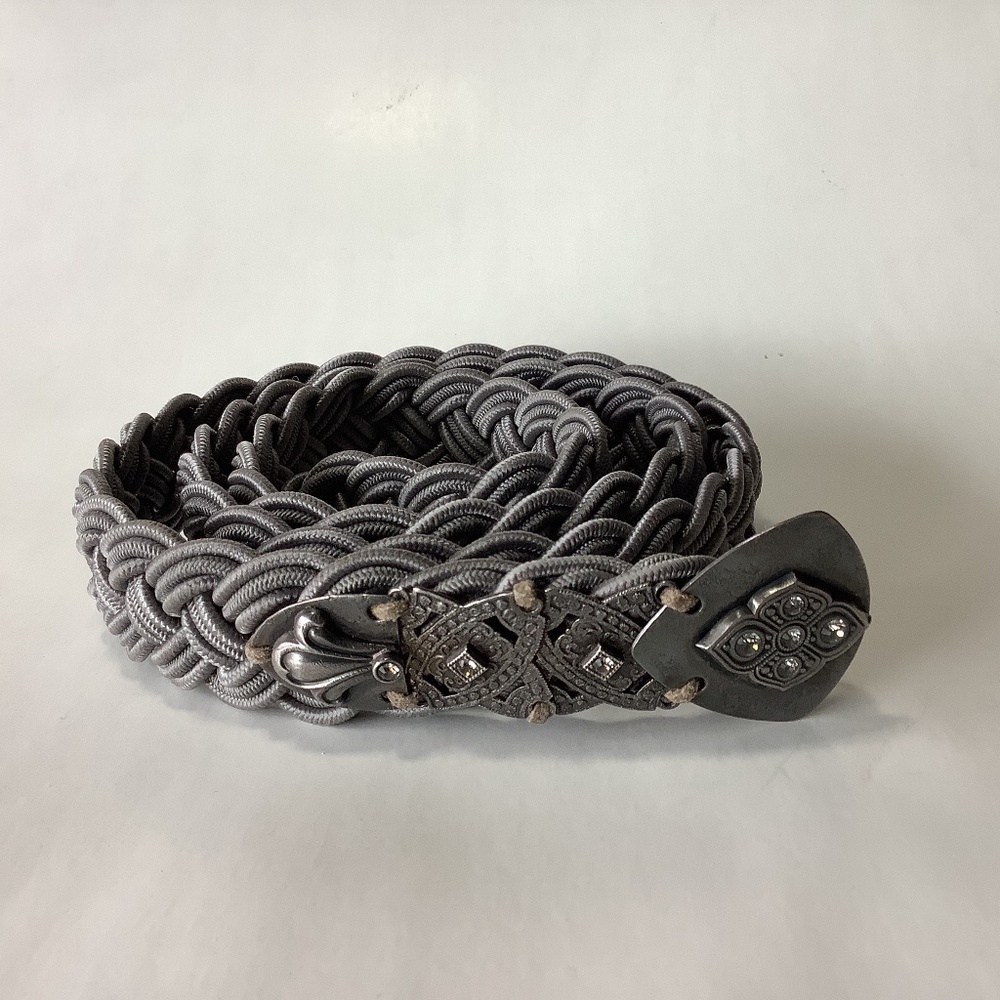 Vintage Marjorie Baer SF gray silver tone metal belt